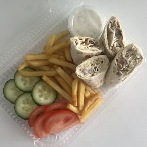 Шаурма на тарелке
