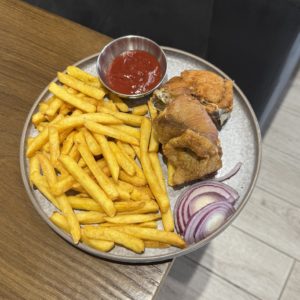 Фри с курицей